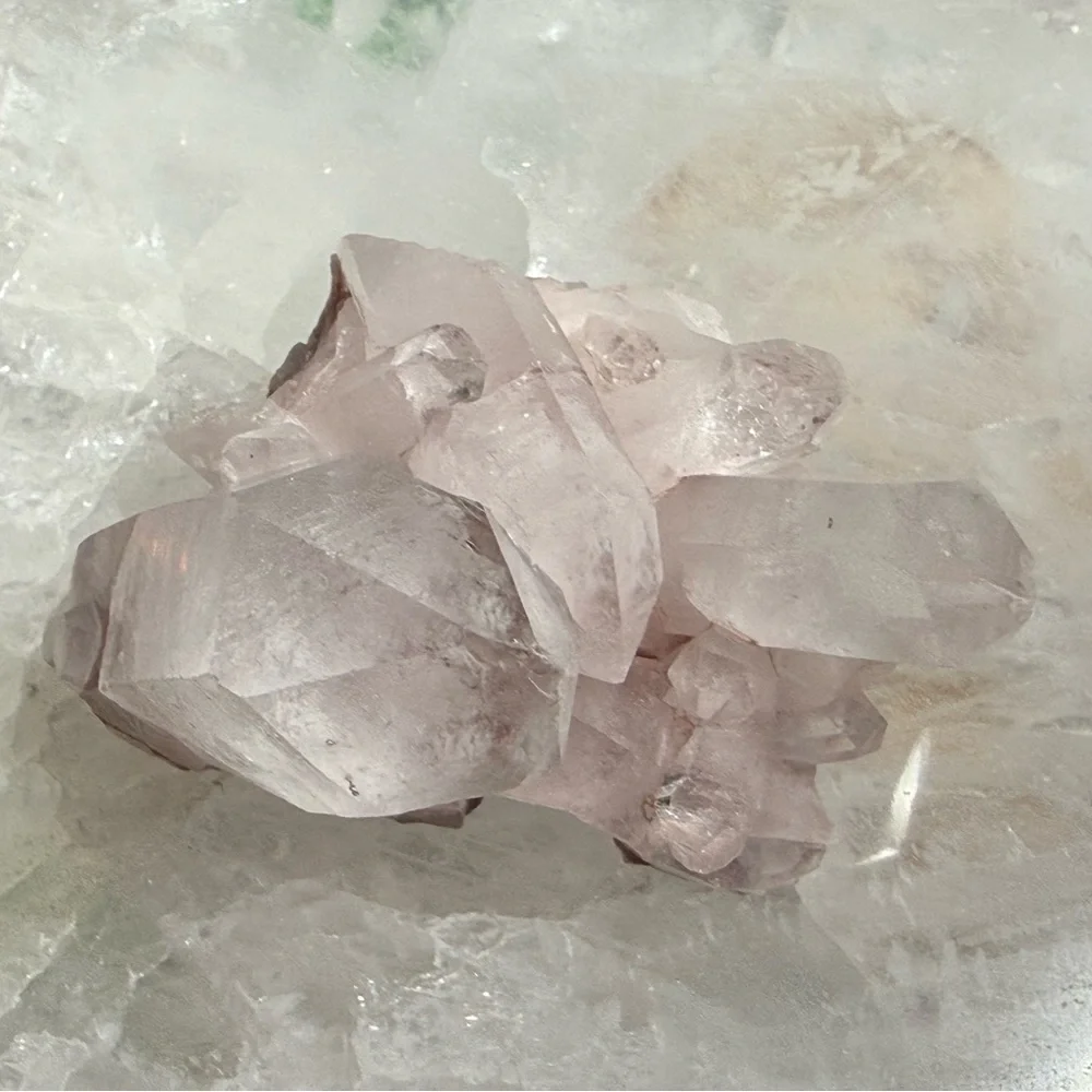 Pink Lemurian Quartz Cluster from Columbia - Picture 4 of 6